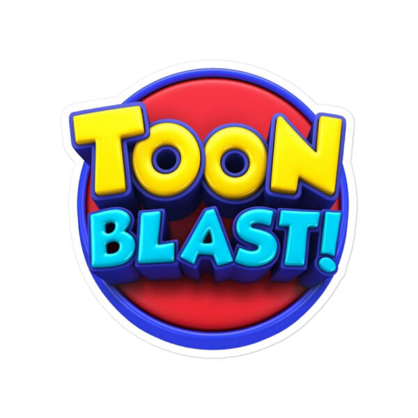 Toon Blast Logo Sticker - Image 3